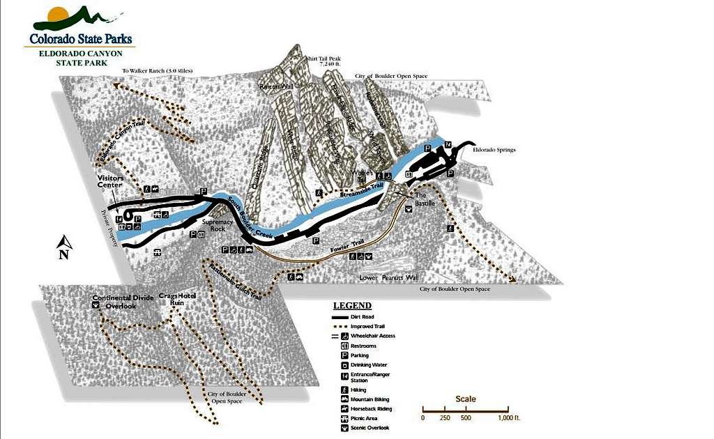 Eldorado Canyon Map