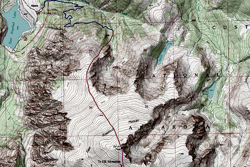 Sylvan Peak Topo Map