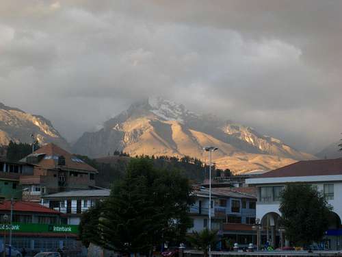 Vallunaraju from Huaraz