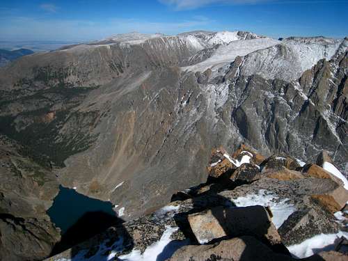 Summit Lake below