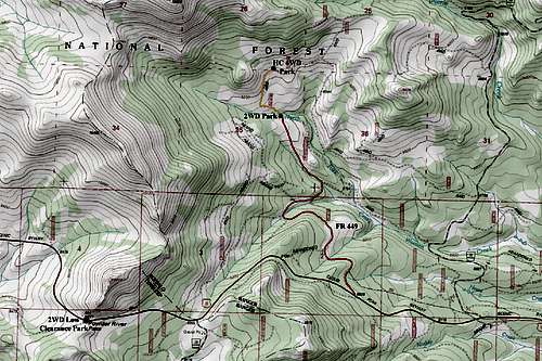 Loaf Mountain TH Map