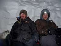 Sitting in the Snow Cave