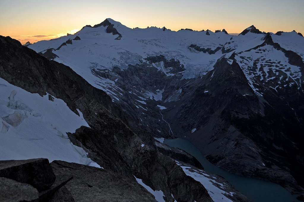 Evening View of the Inspiration Glacier