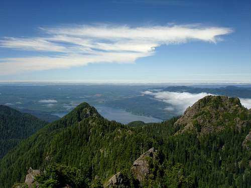 Lake Quinault from the summit