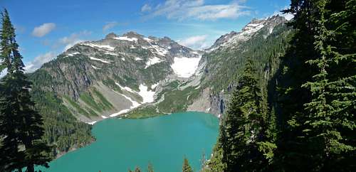 Columbia Peak with Blanca Lake