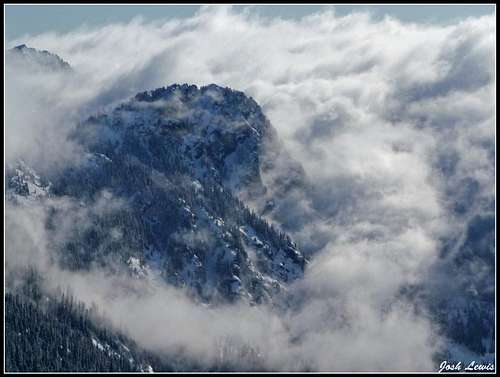 Guye Peak Covered in Clouds