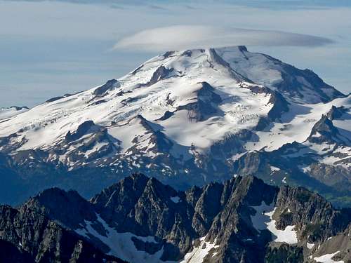 Lenticular Cloud forming over Glacier Peak