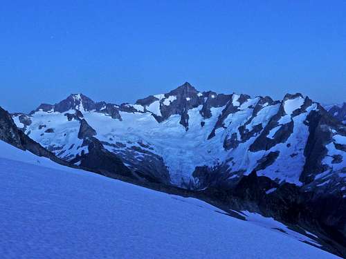 Evening Blue on Forbidden Peak