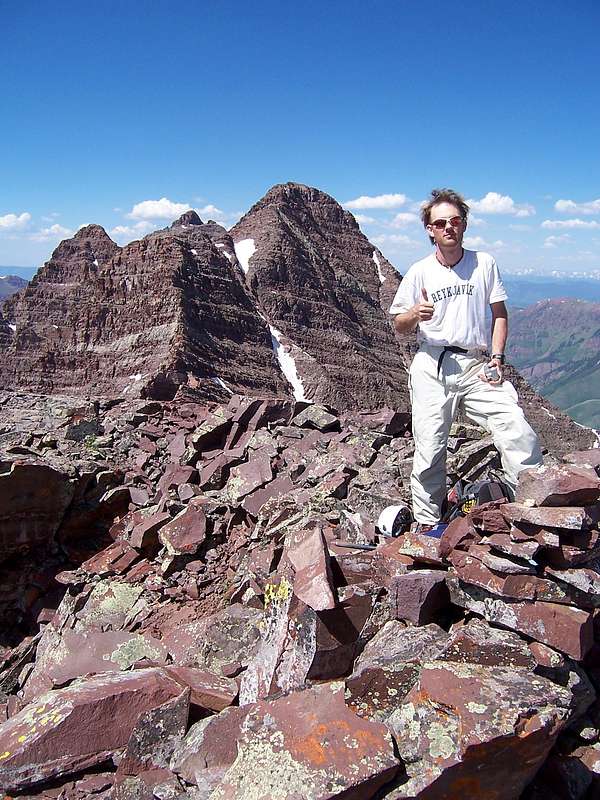 Myself on the summit of Lightning Pyramid. <i>-Photo by: Marc Milburn</i>