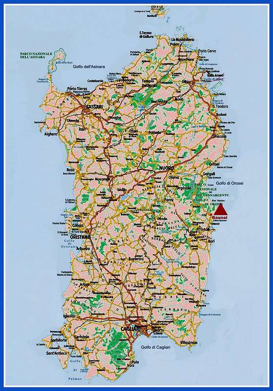Sardinia map : Photos, Diagrams & Topos : SummitPost