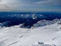 Looking down Mount Baker